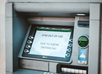 ATM out of use due to social distancing