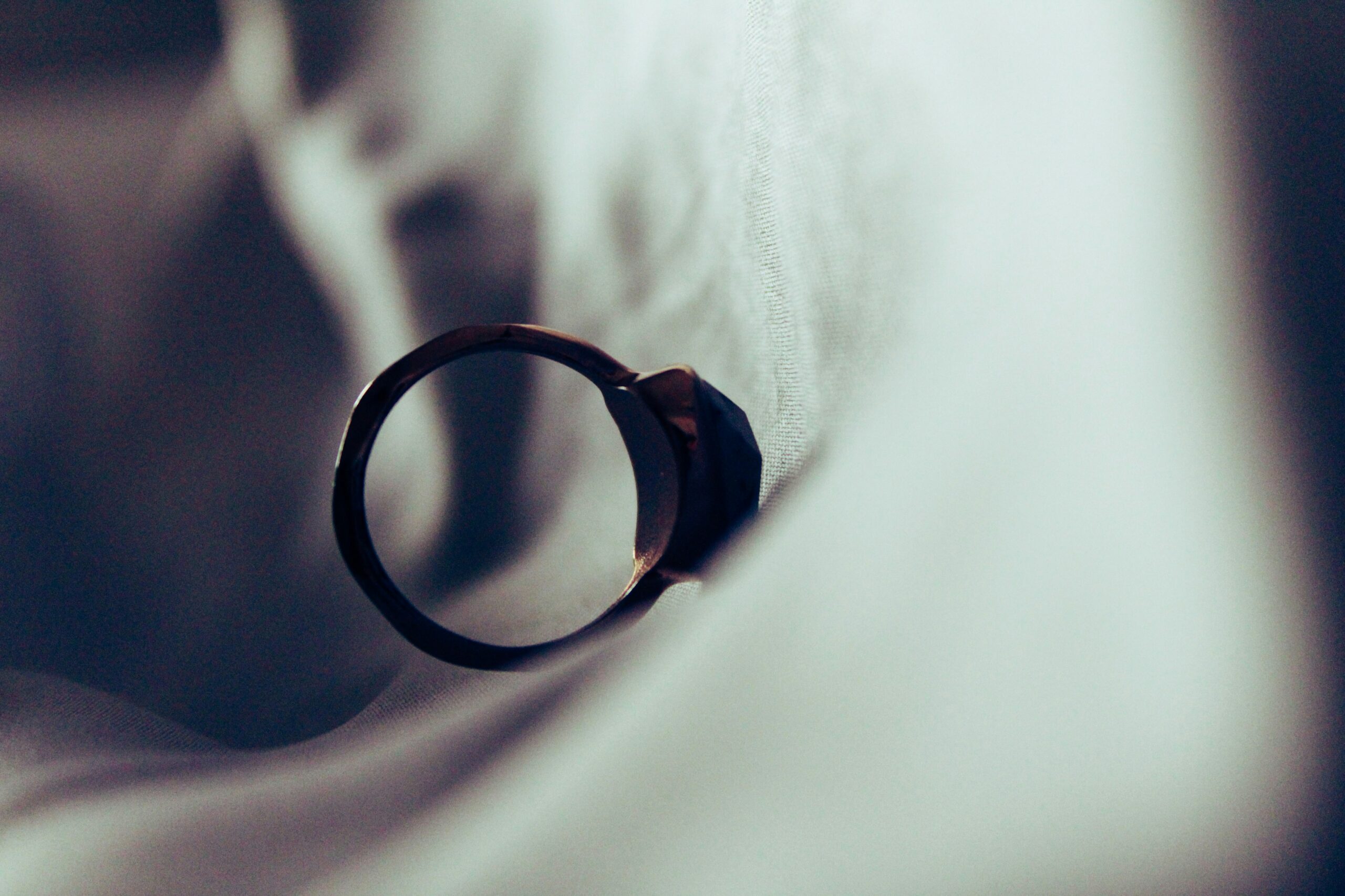 Gold wedding band discarded